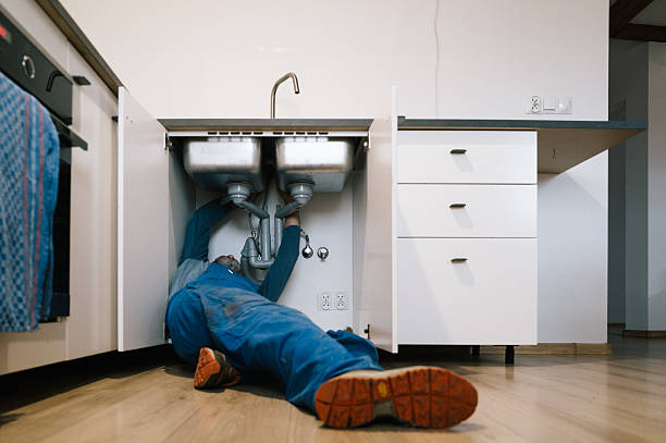 Professional Drain Cleaning technician working in Oldtown, MD